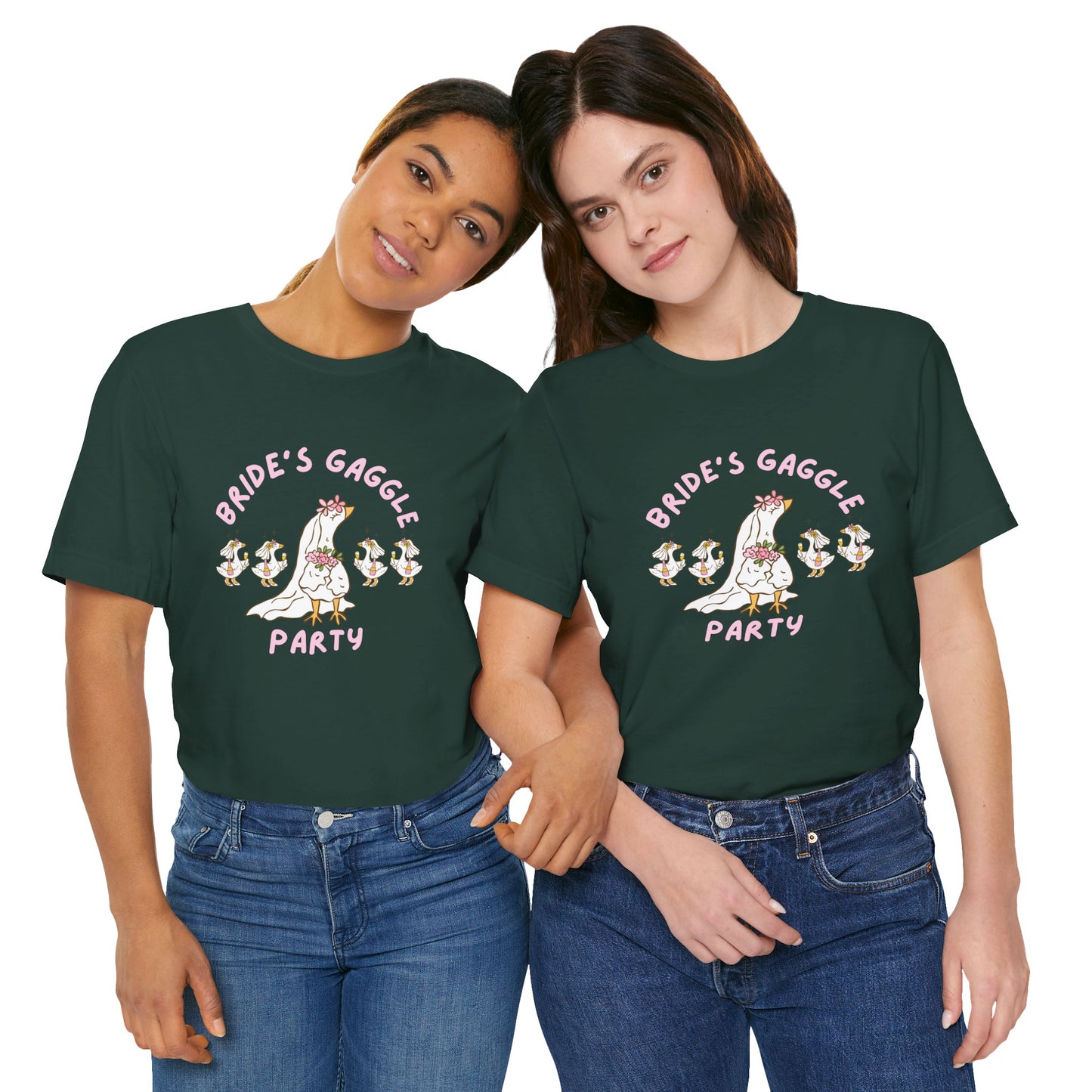 Bride's Gaggle Party Tee, Silly Goose Bachelorette Shirt