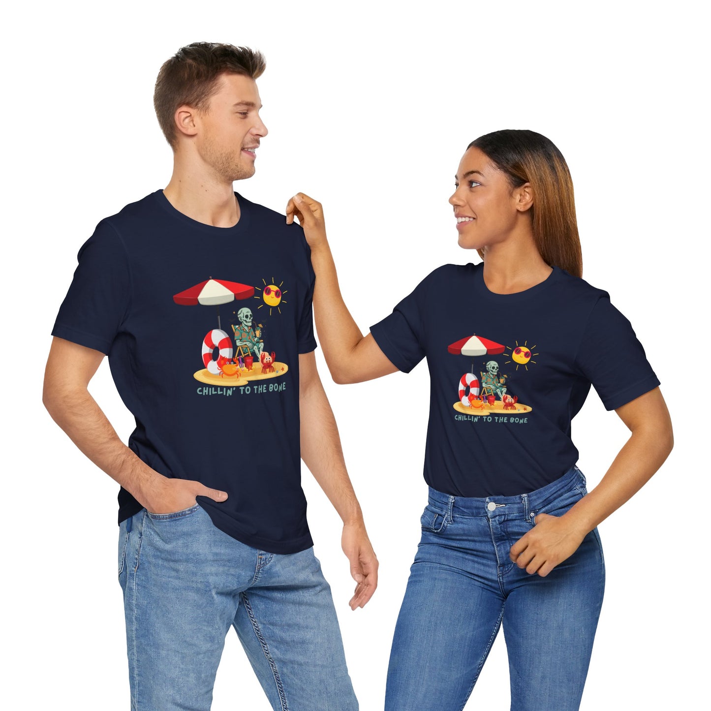 Chillin' to the Bone Tee, Fun Summer T-Shirt