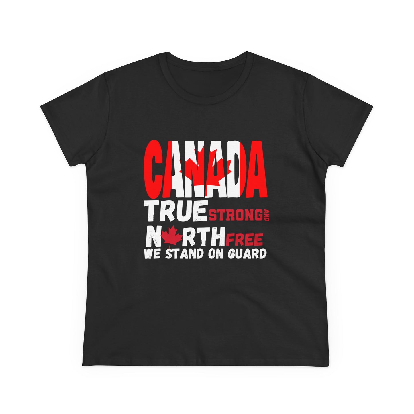 Canada Strong Womens semi fitted Cotton Tee