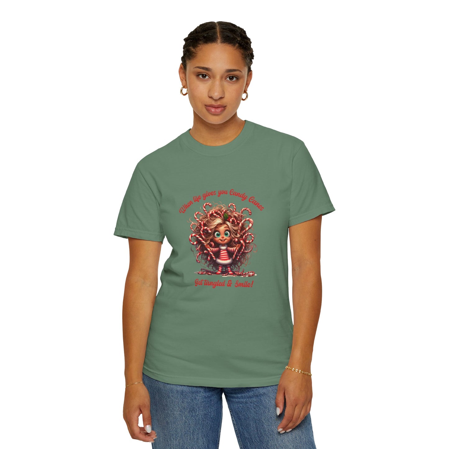 Candy Cane Chaos Tee – Get Tangled & Keep Smiling