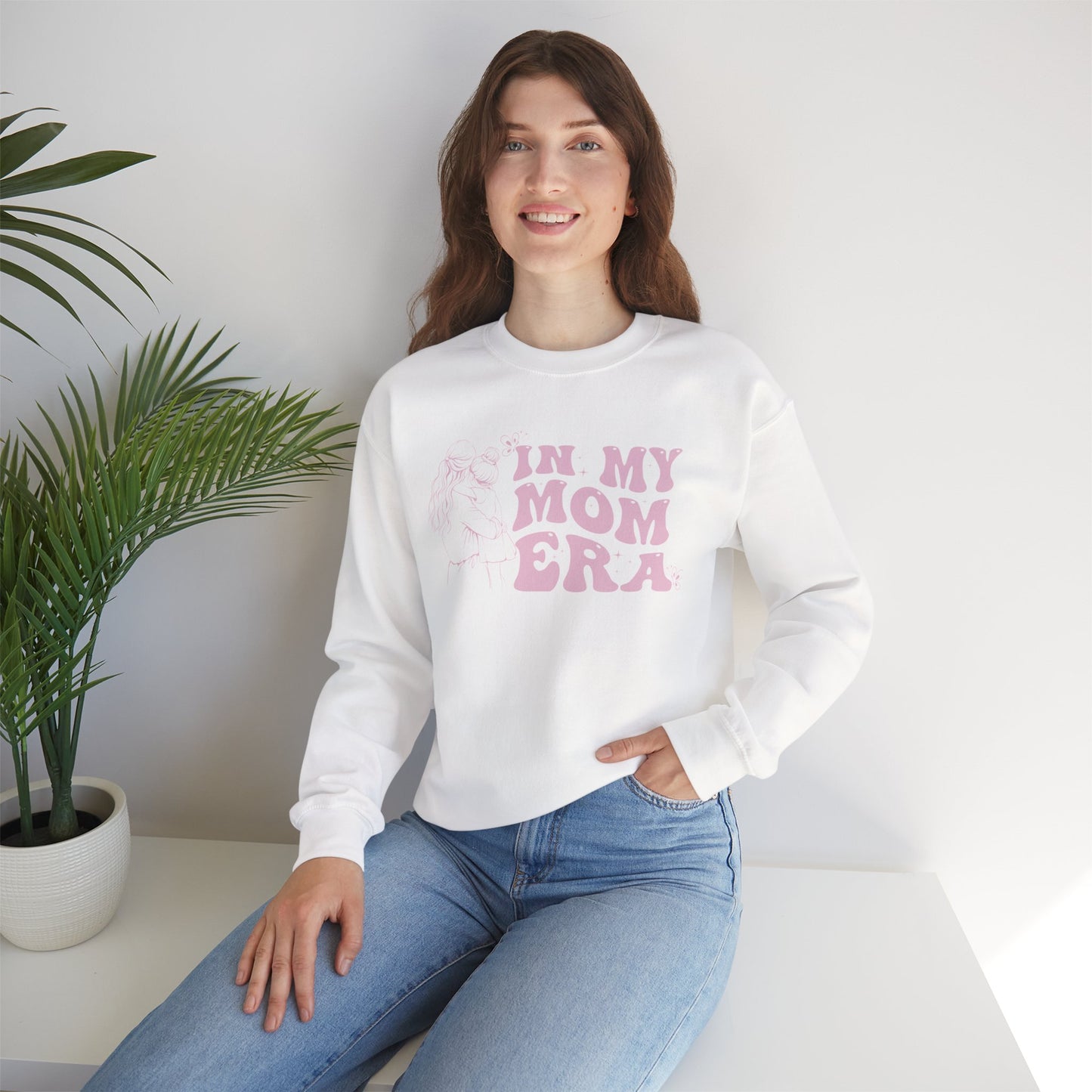 "In My Mom" Era, with Mom and Daughter silhouette Sweatshirt