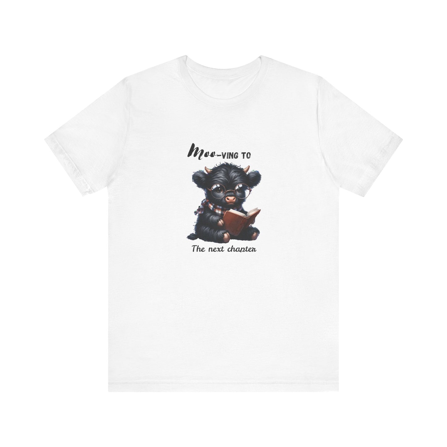 Moo-ving One chapter at a time, Reading Highland Cow Classic Fit Tee