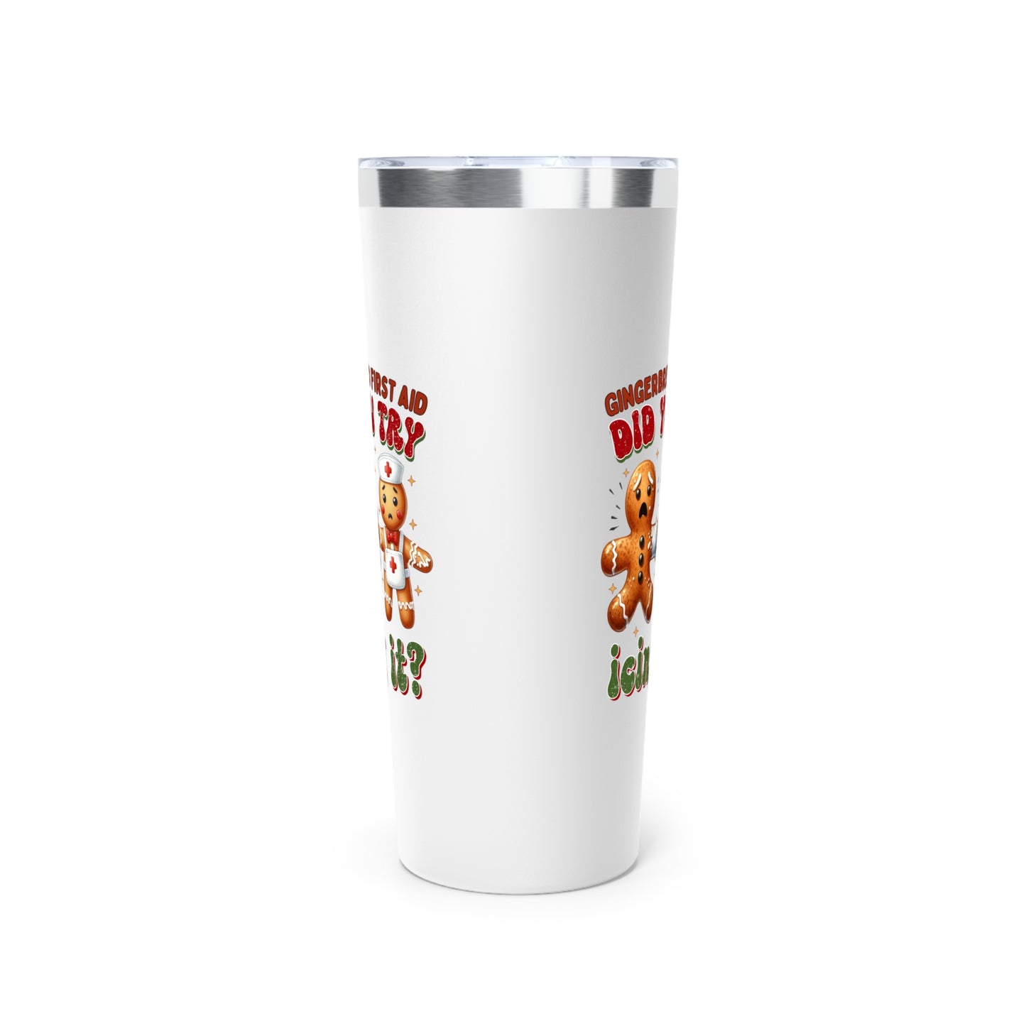 Gingerbread First Aid Funny Christmas 22oz Tumbler