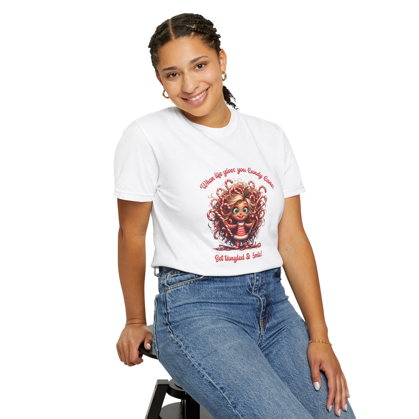 Candy Cane Chaos Tee – Get Tangled & Keep Smiling