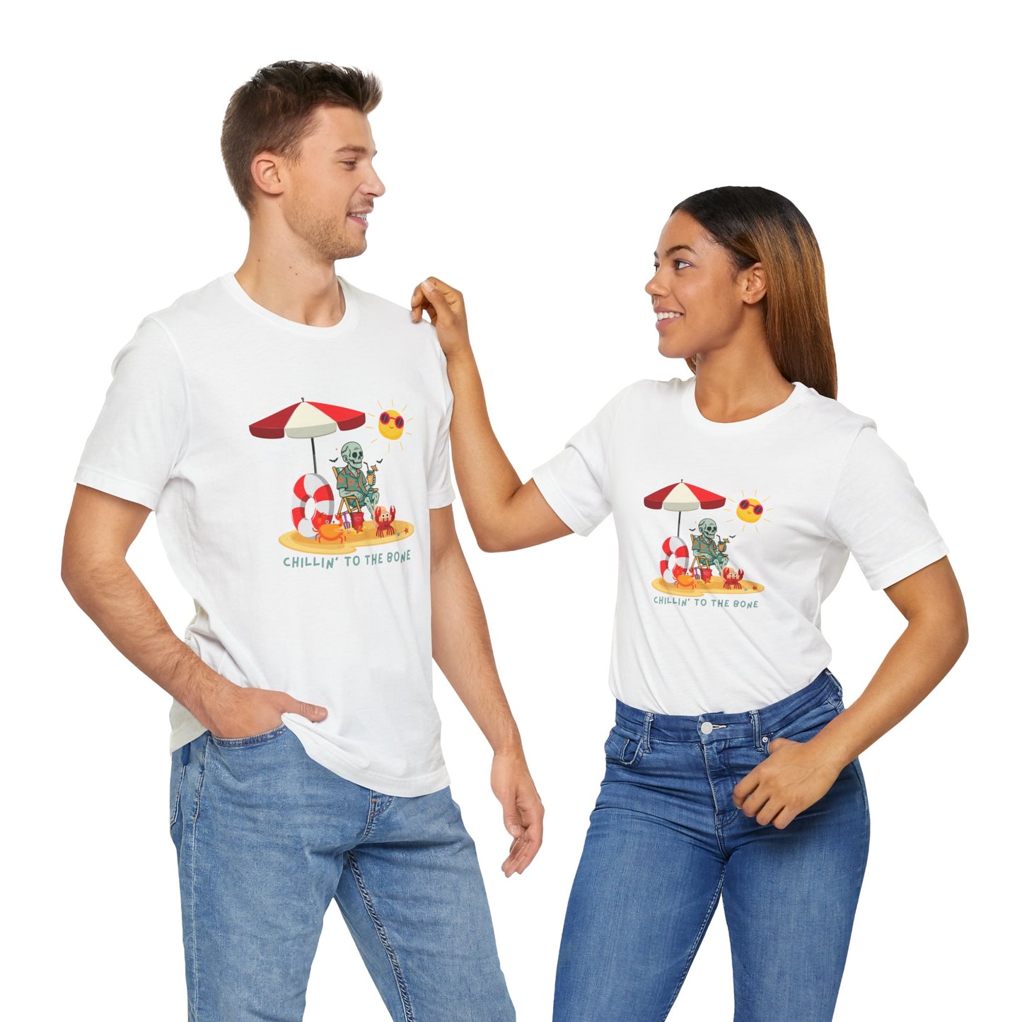 Chillin' to the Bone Tee, Fun Summer T-Shirt