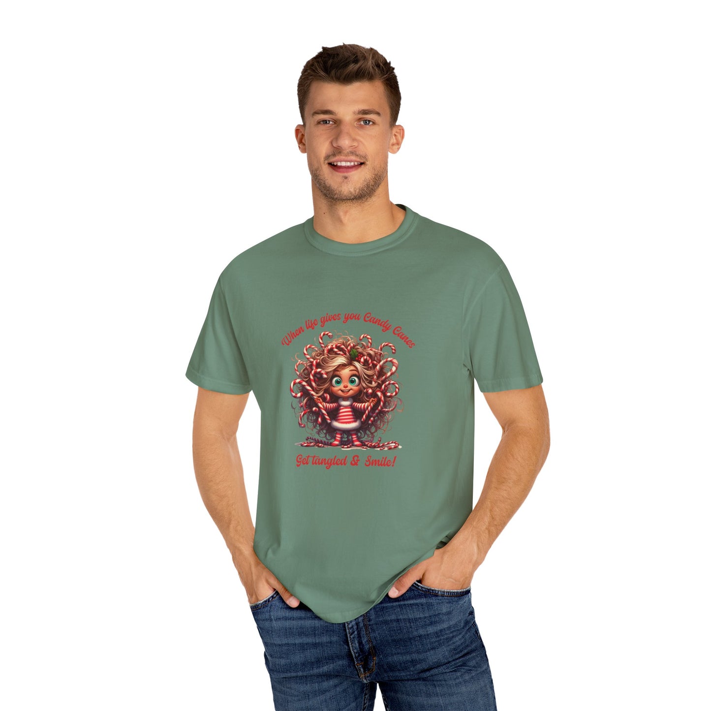 Candy Cane Chaos Tee – Get Tangled & Keep Smiling