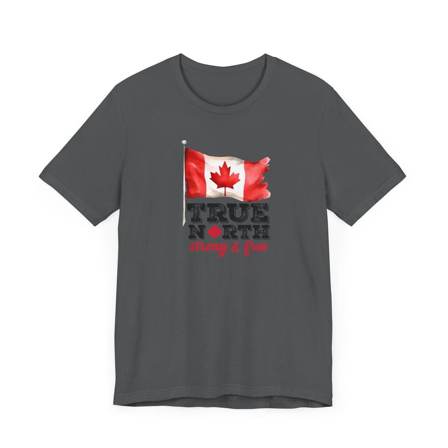 Wear Your Pride with the True North Strong & Free Tee, Unisex Jersey T-Shirt for Canada Day
