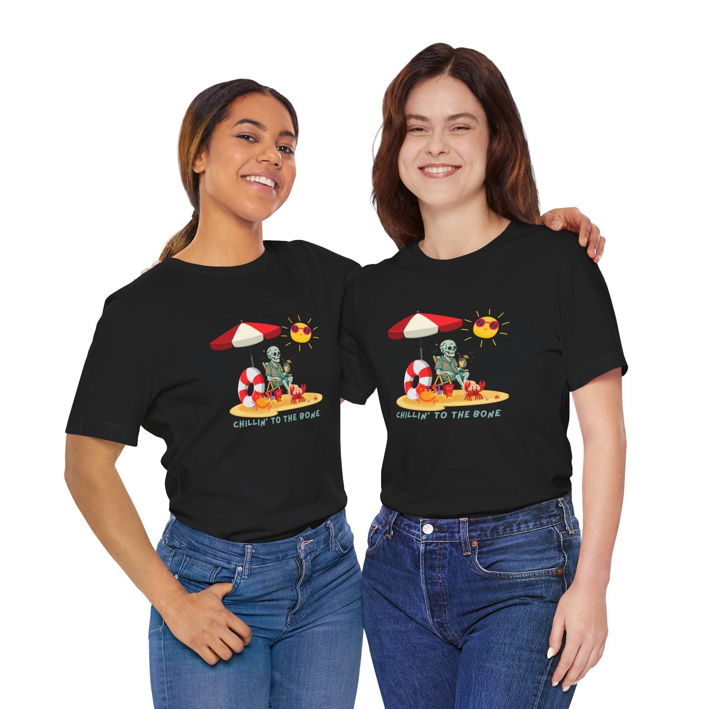 Chillin' to the Bone Tee, Fun Summer T-Shirt