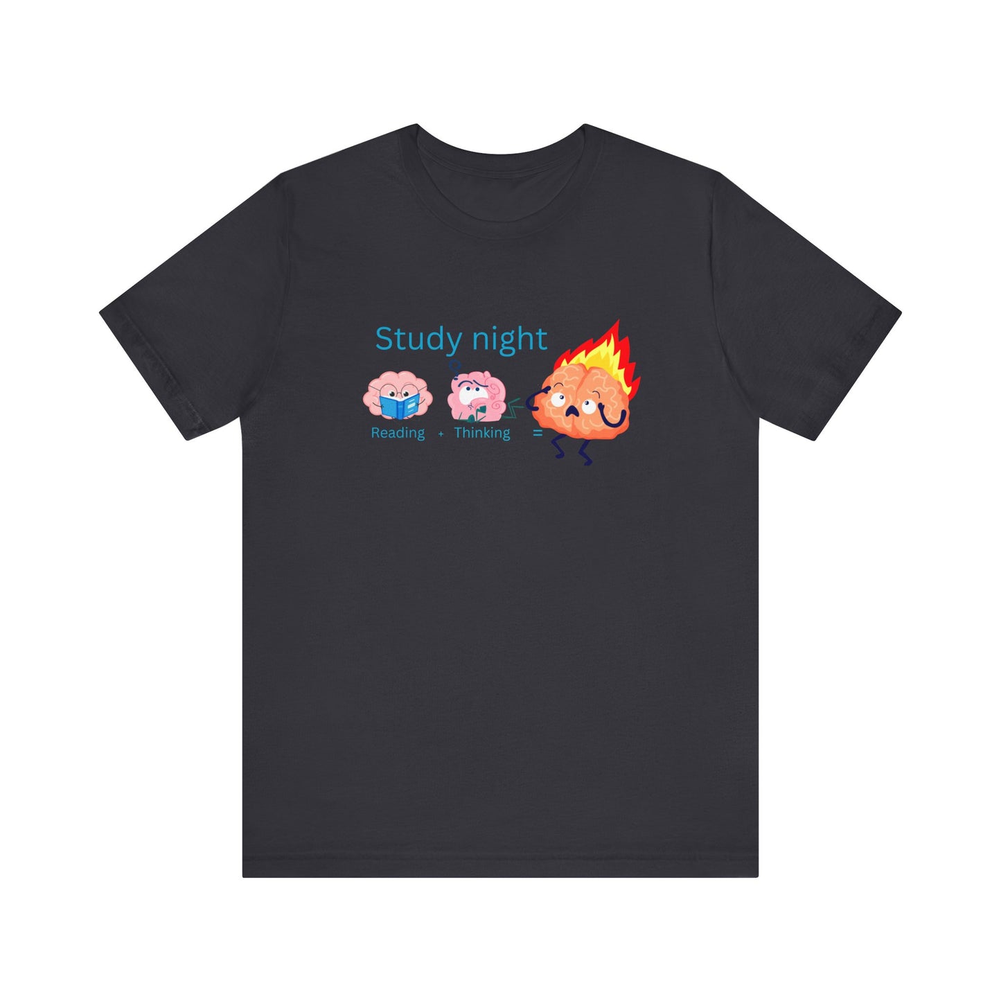 Brain Overload: Study Mode Study Night Unisex Jersey Tee