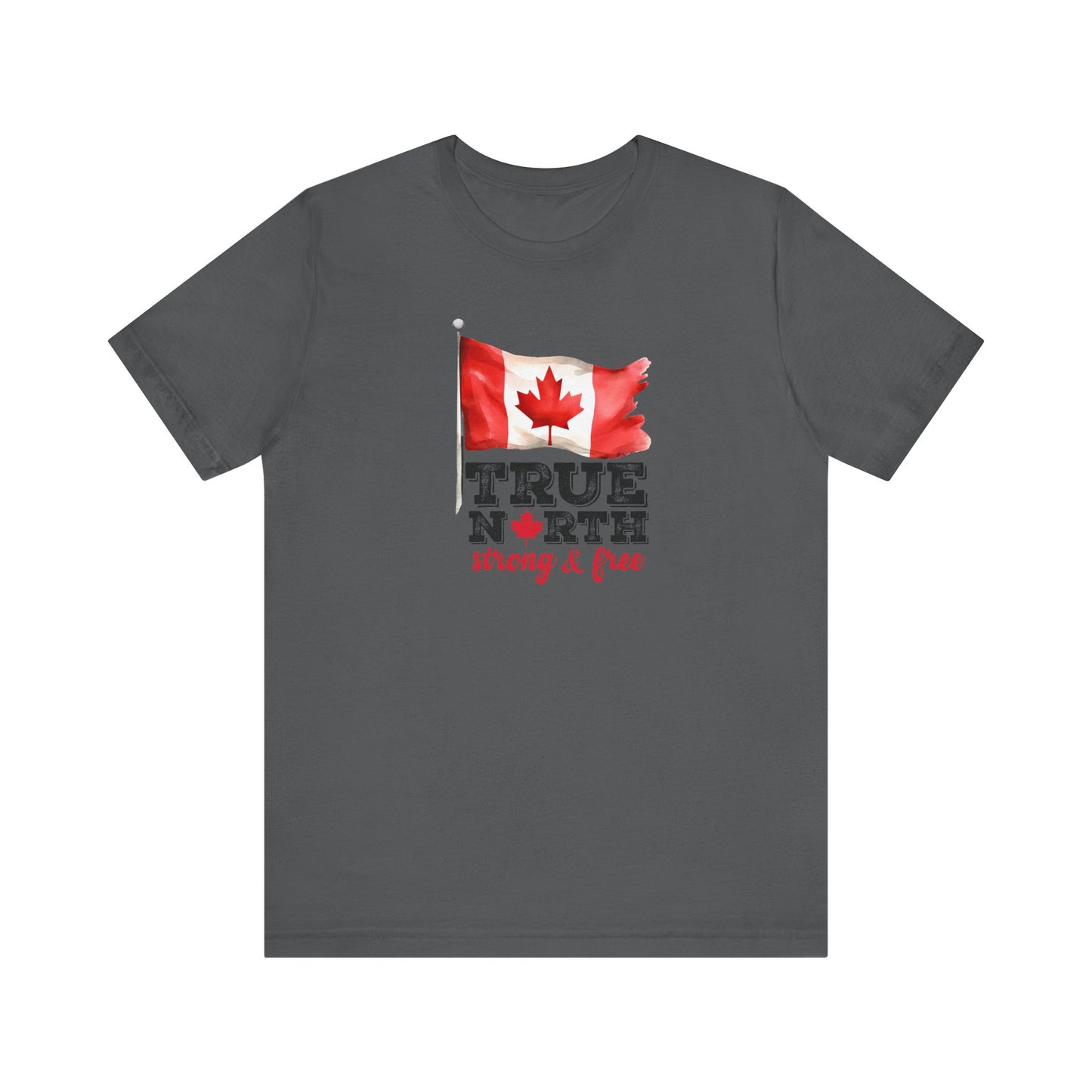 Wear Your Pride with the True North Strong & Free Tee, Unisex Jersey T-Shirt for Canada Day