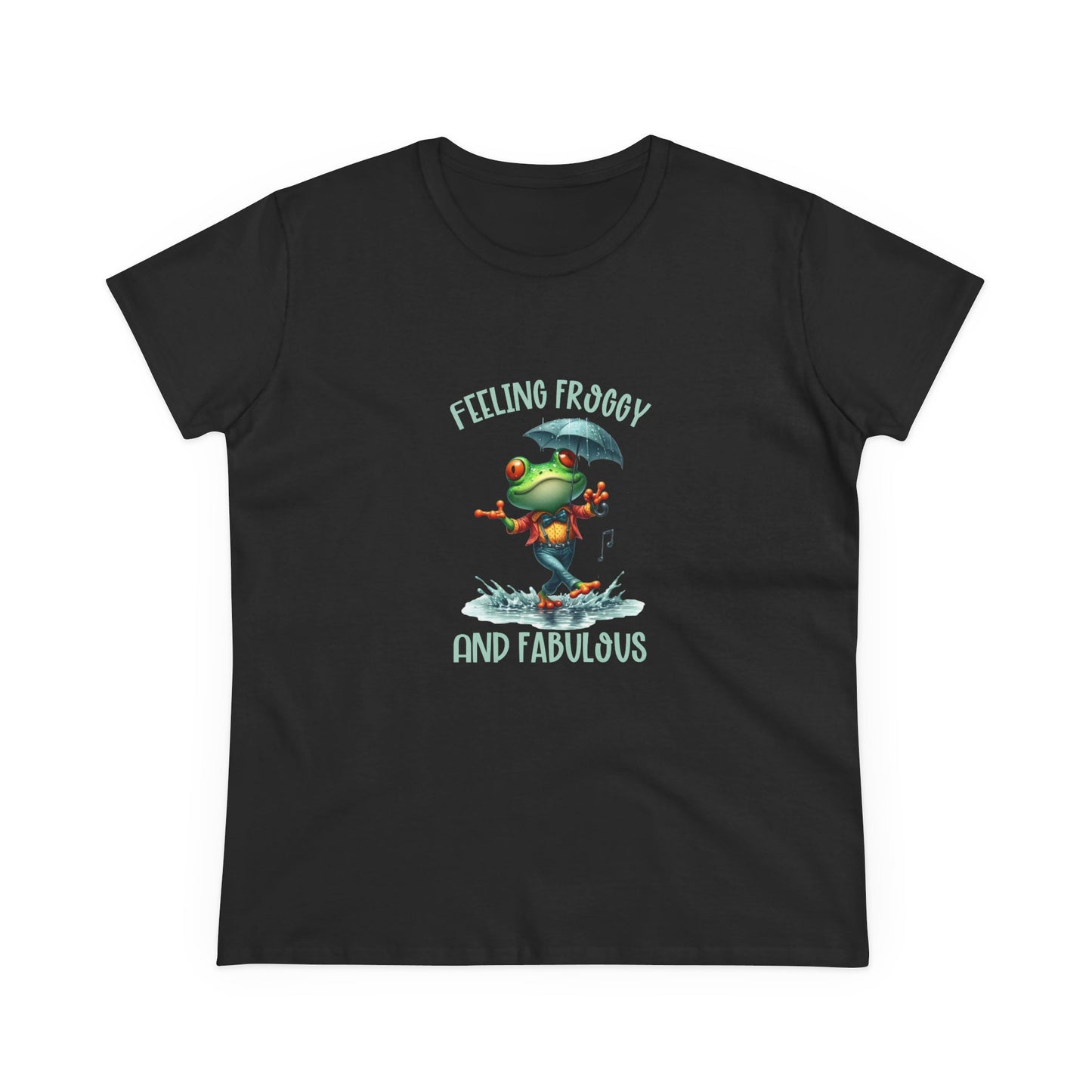 Feeling Froggy and Fabulous Tee, Women's semi fit Cotton Tee