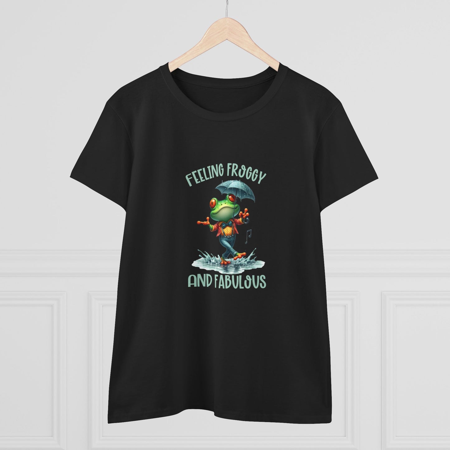 Feeling Froggy and Fabulous Tee, Women's semi fit Cotton Tee