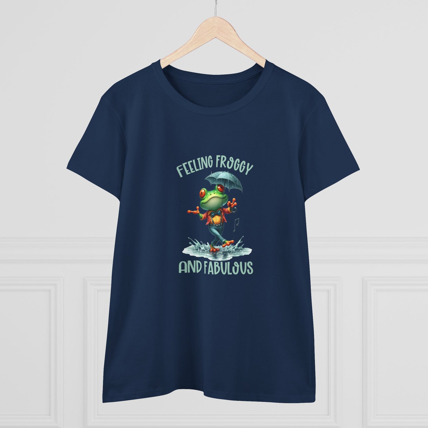 Feeling Froggy and Fabulous Tee, Women's semi fit Cotton Tee