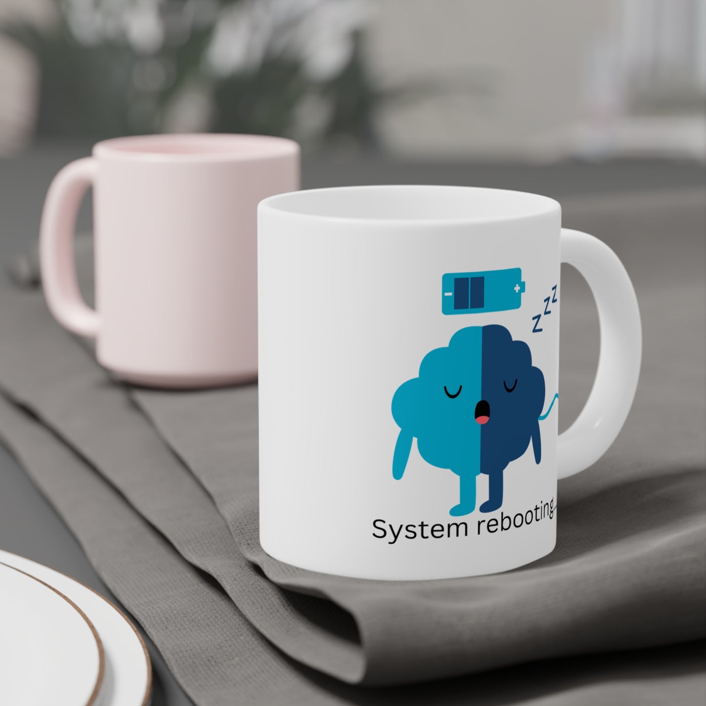 Sleepy Brain System Rebooting Ceramic Mug