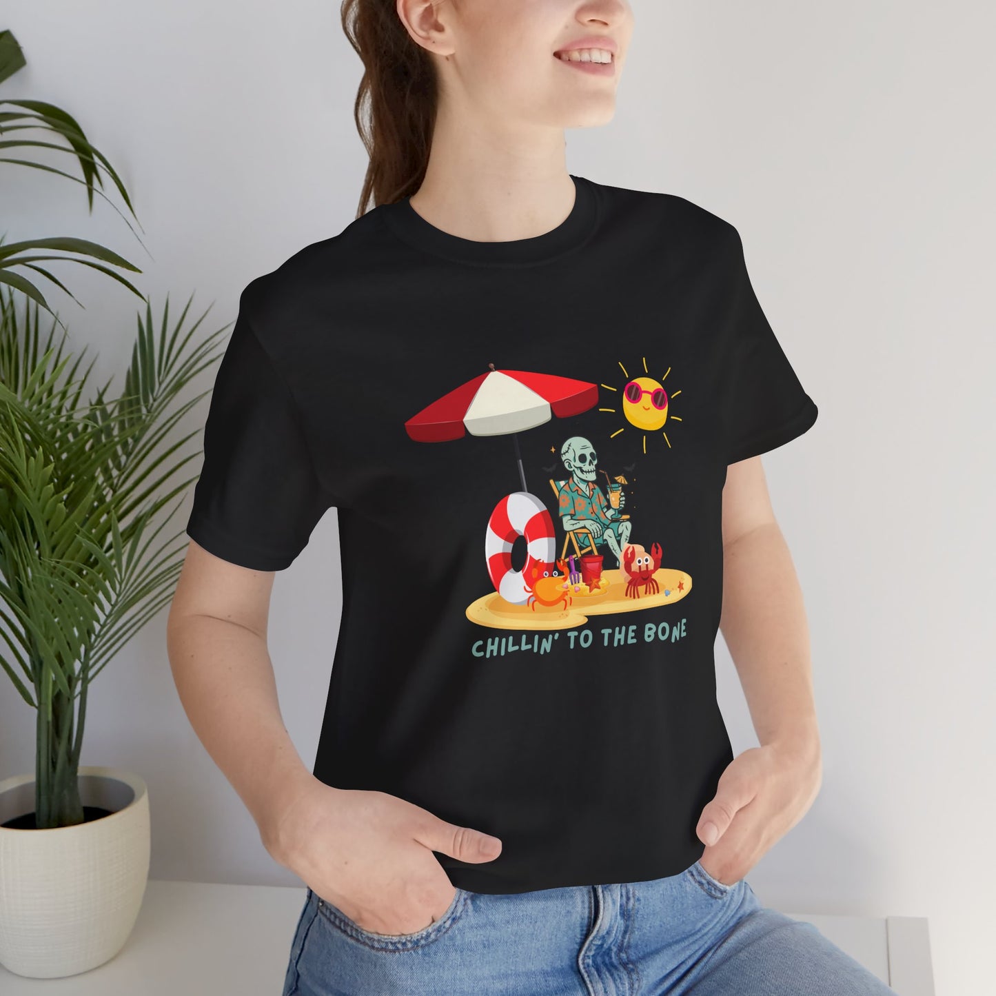 Chillin' to the Bone Tee, Fun Summer T-Shirt