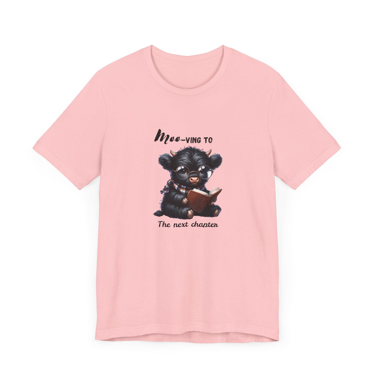 Moo-ving One chapter at a time, Reading Highland Cow Classic Fit Tee