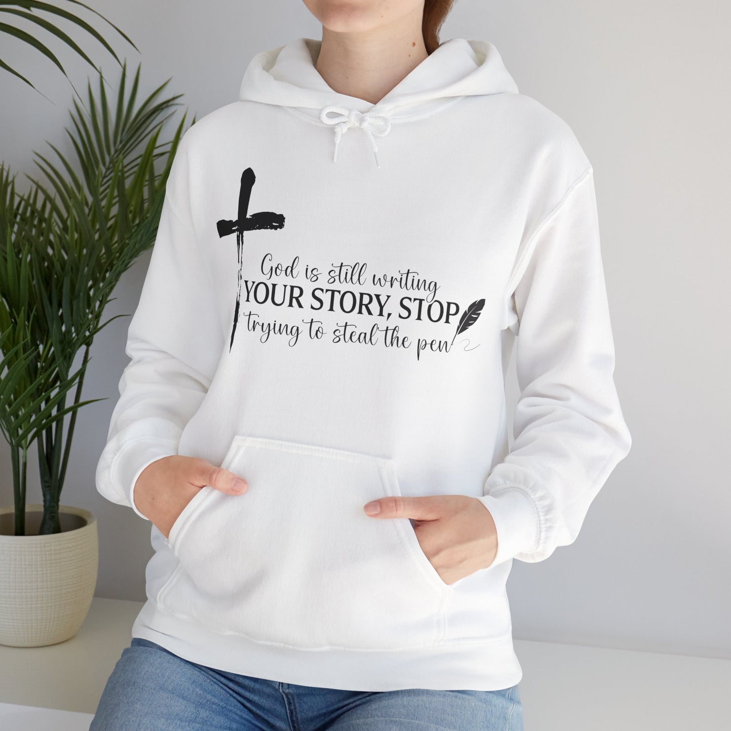 Inspirational God is Still Writing Your Story Hoodie for Creatives, Perfect Gift for Writers, Christian Apparel, Cozy Sweatshirt