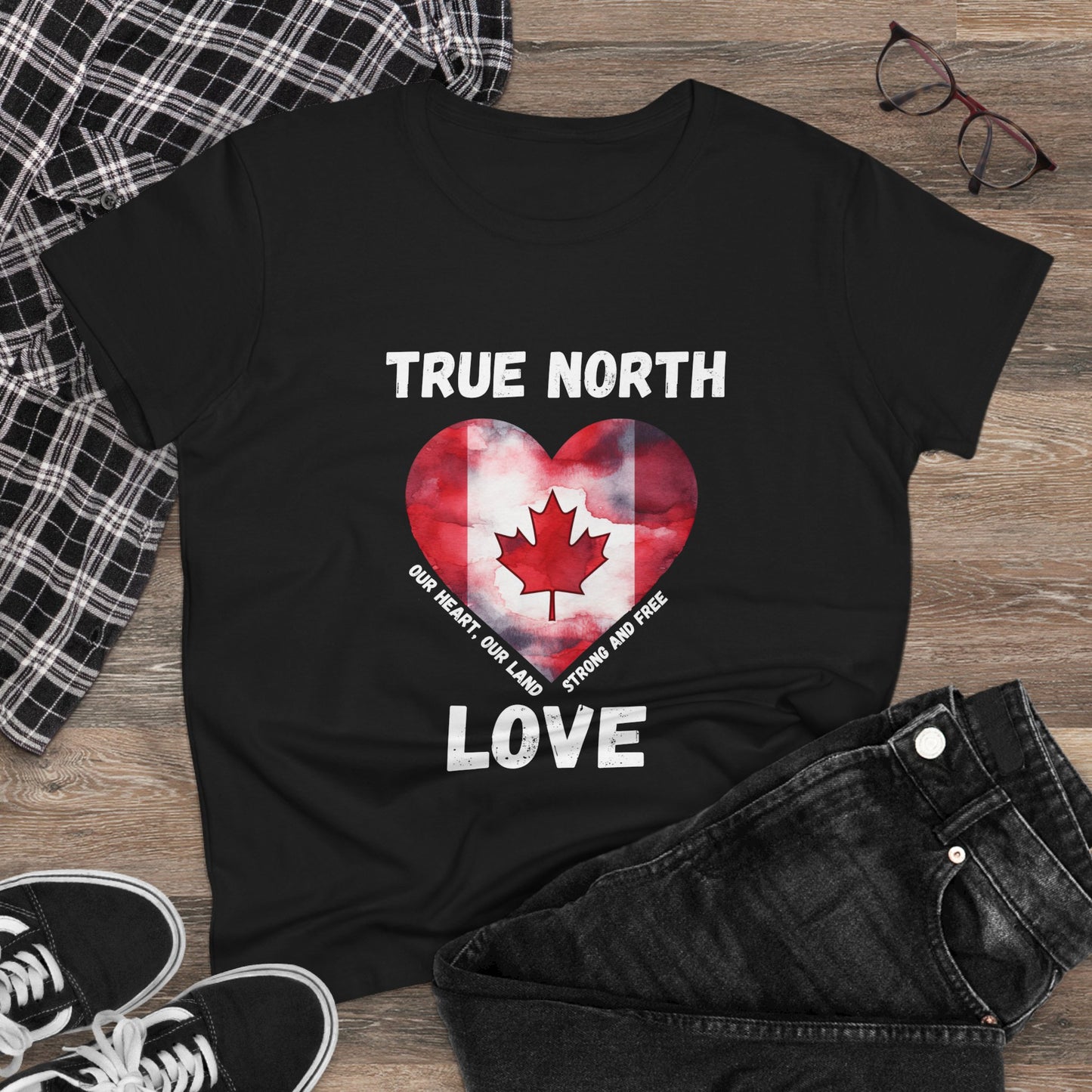 True North Love Women's semi fit Cotton Tee