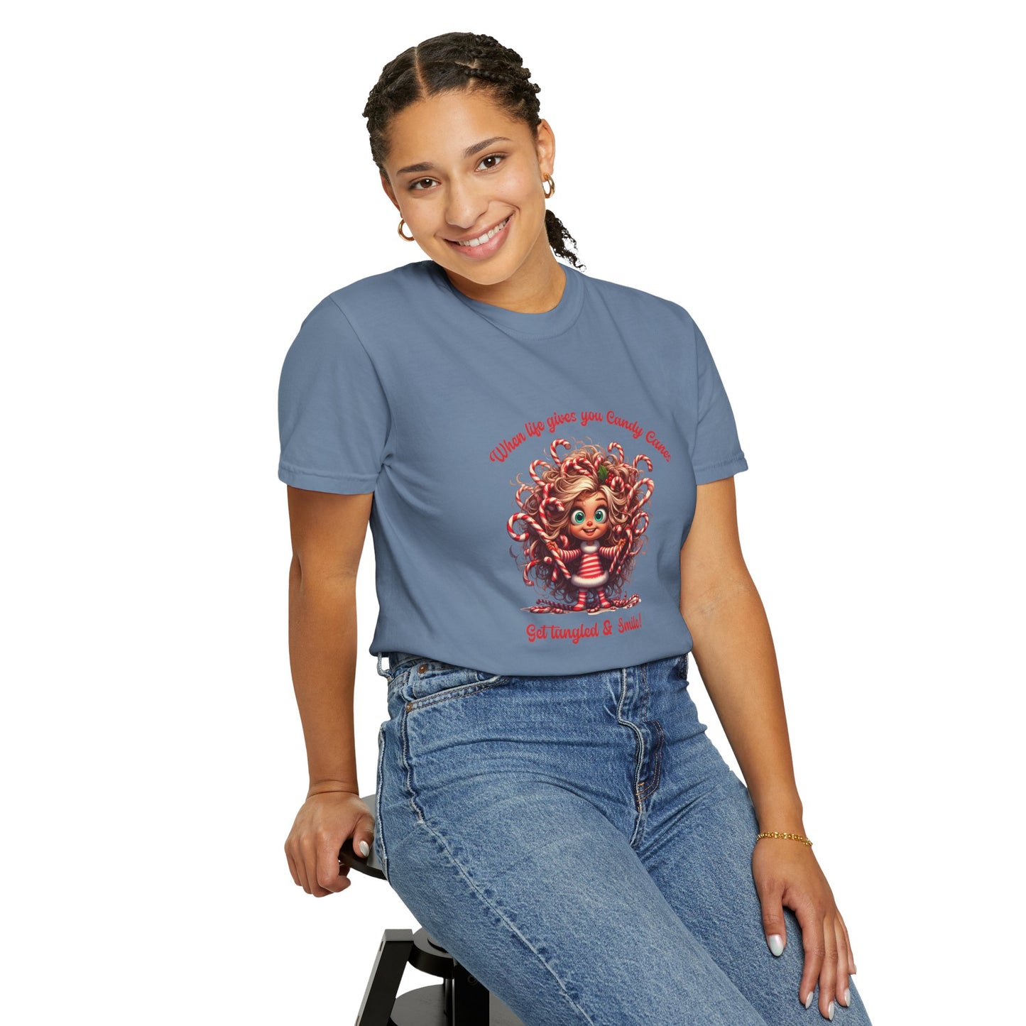 Candy Cane Chaos Tee – Get Tangled & Keep Smiling