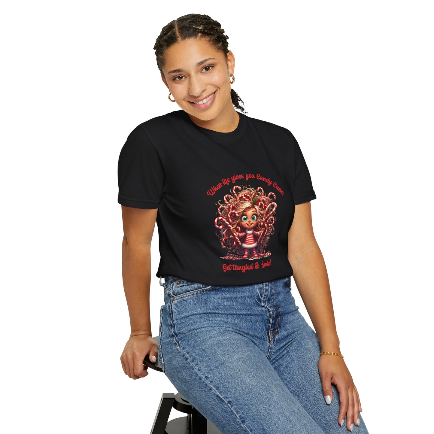 Candy Cane Chaos Tee – Get Tangled & Keep Smiling