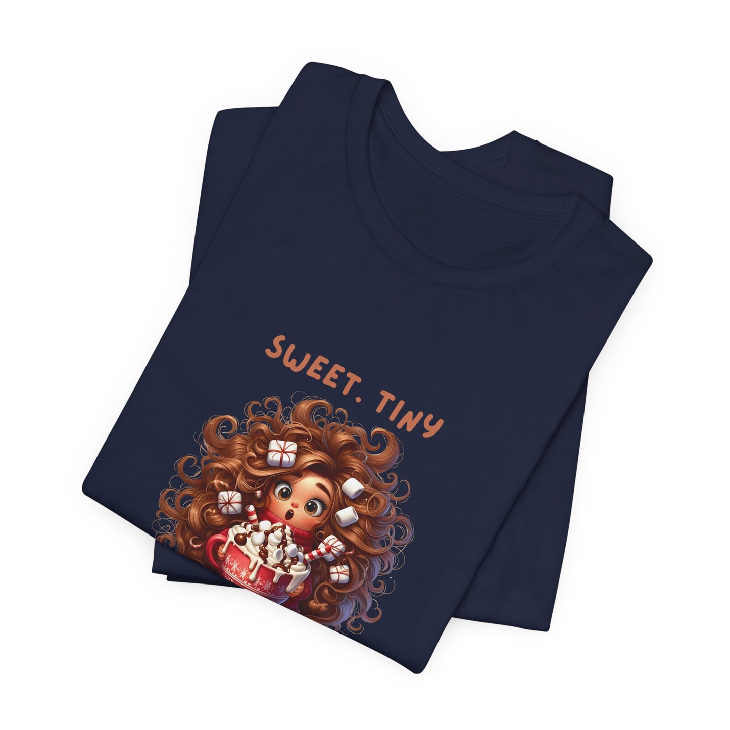 Sweet Tiny Over-Caffeinated Tee, Funny T-Shirt, Gift for Coffee Lovers, Cute Humor Top, Unisex Short Sleeve Shirt