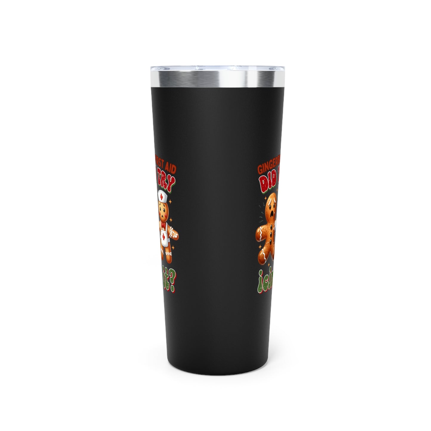 Gingerbread First Aid Funny Christmas 22oz Tumbler