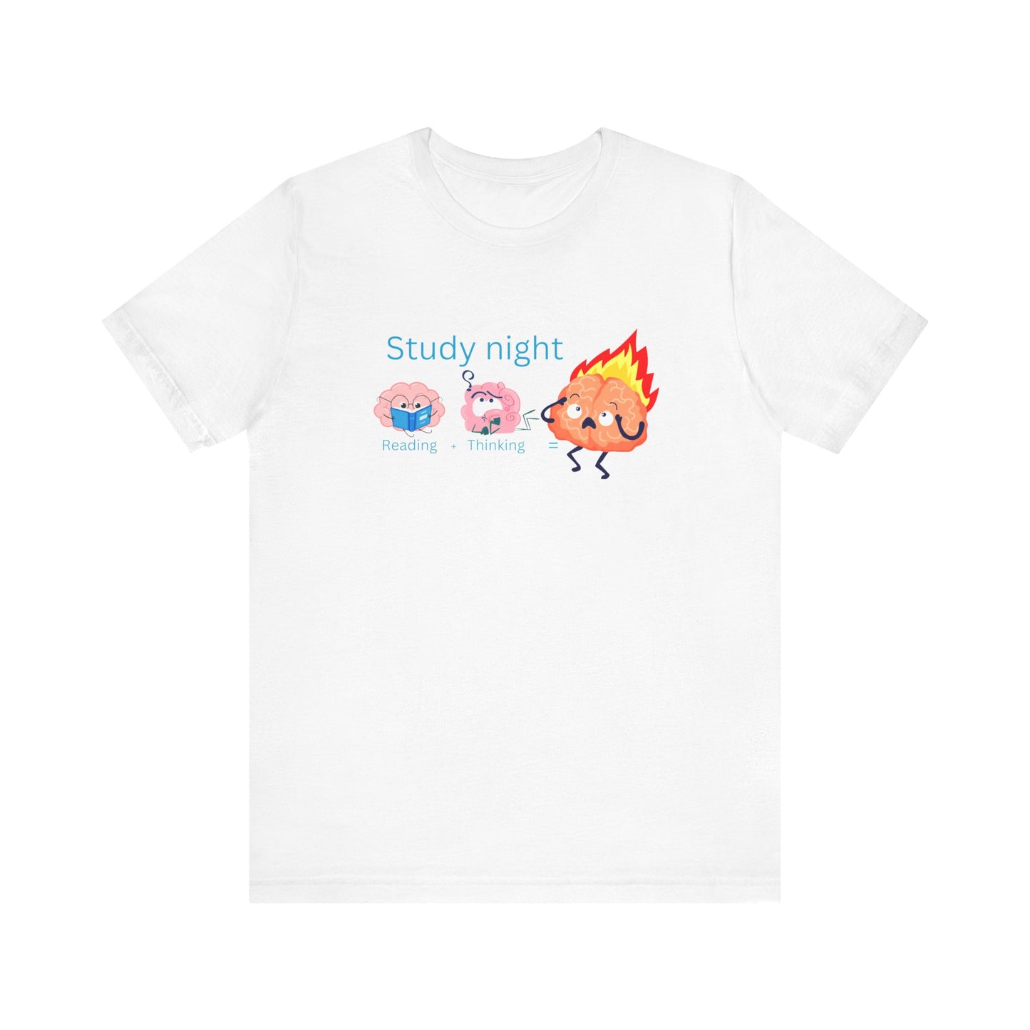Brain Overload: Study Mode Study Night Unisex Jersey Tee