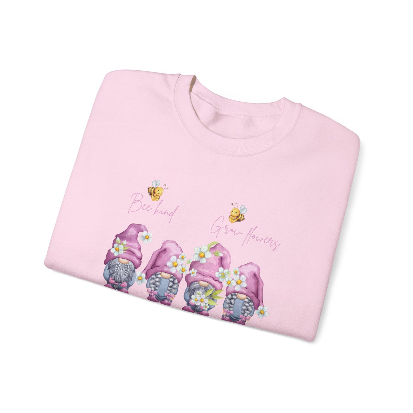 "Bee Kind, Grow Flowers, Be Gnome-tastic" Cute Garden Gnomes Sweater