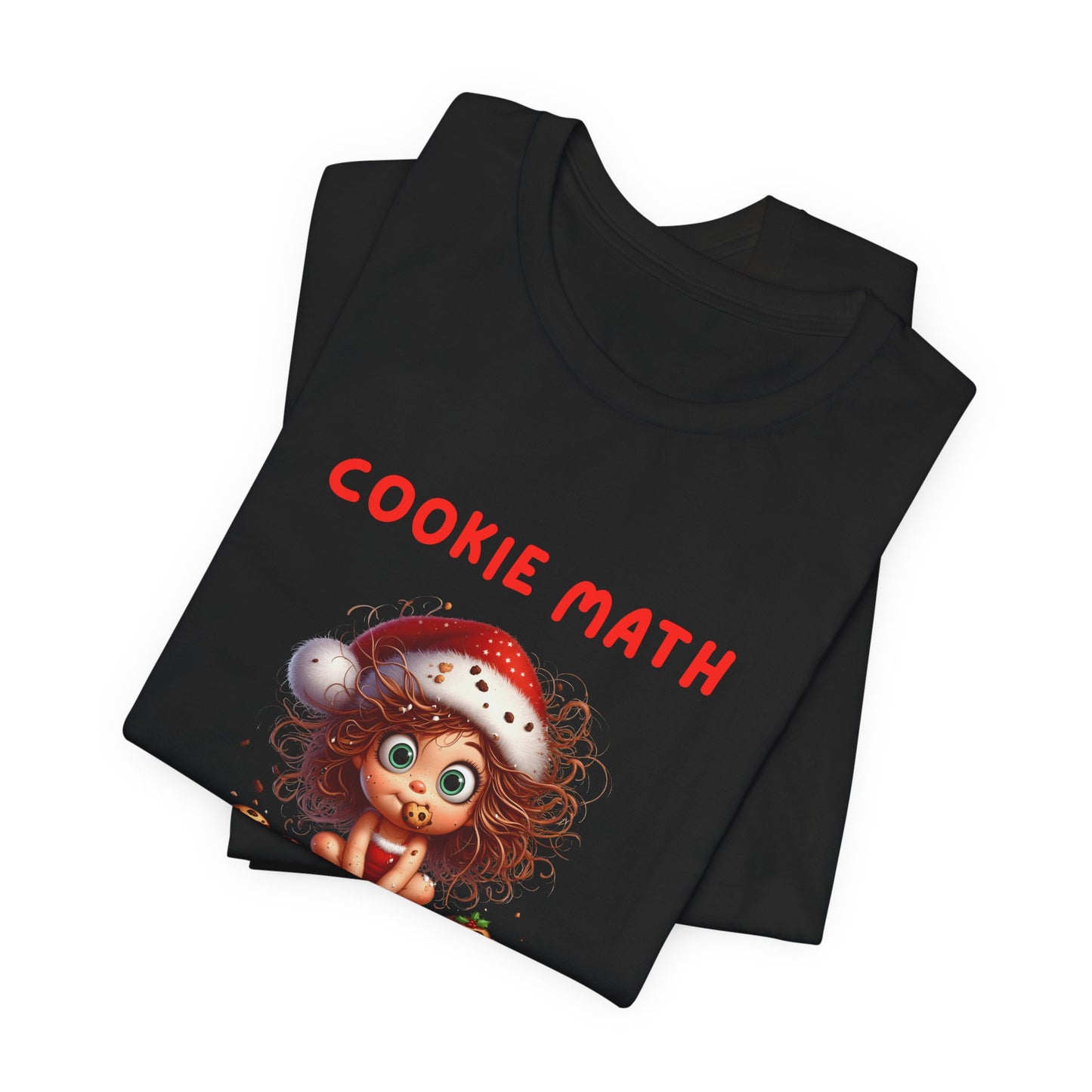 Cookie Math, One for Santa, Five for Me Funny Women’s Christmas T-Shirt