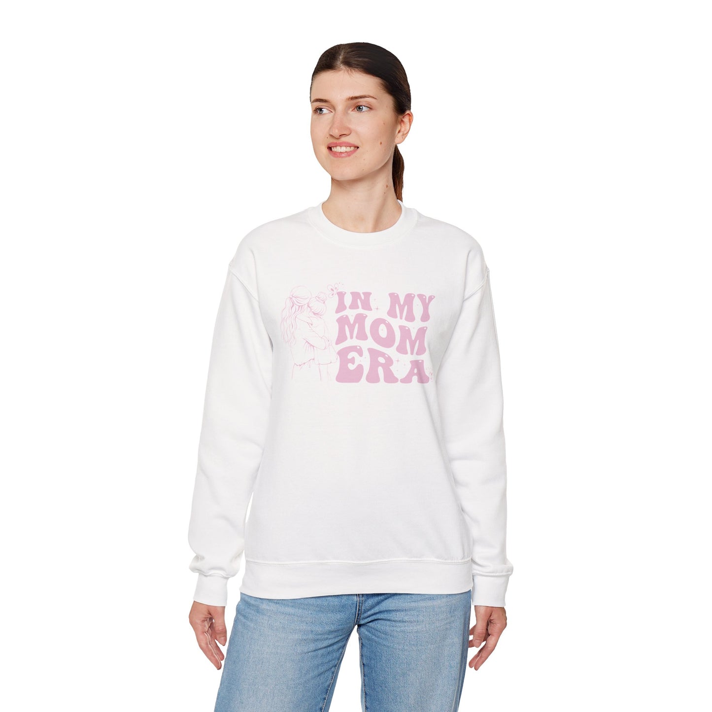 "In My Mom" Era, with Mom and Daughter silhouette Sweatshirt