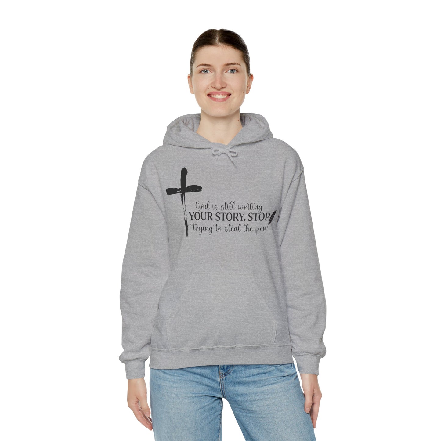 Inspirational God is Still Writing Your Story Hoodie for Creatives, Perfect Gift for Writers, Christian Apparel, Cozy Sweatshirt