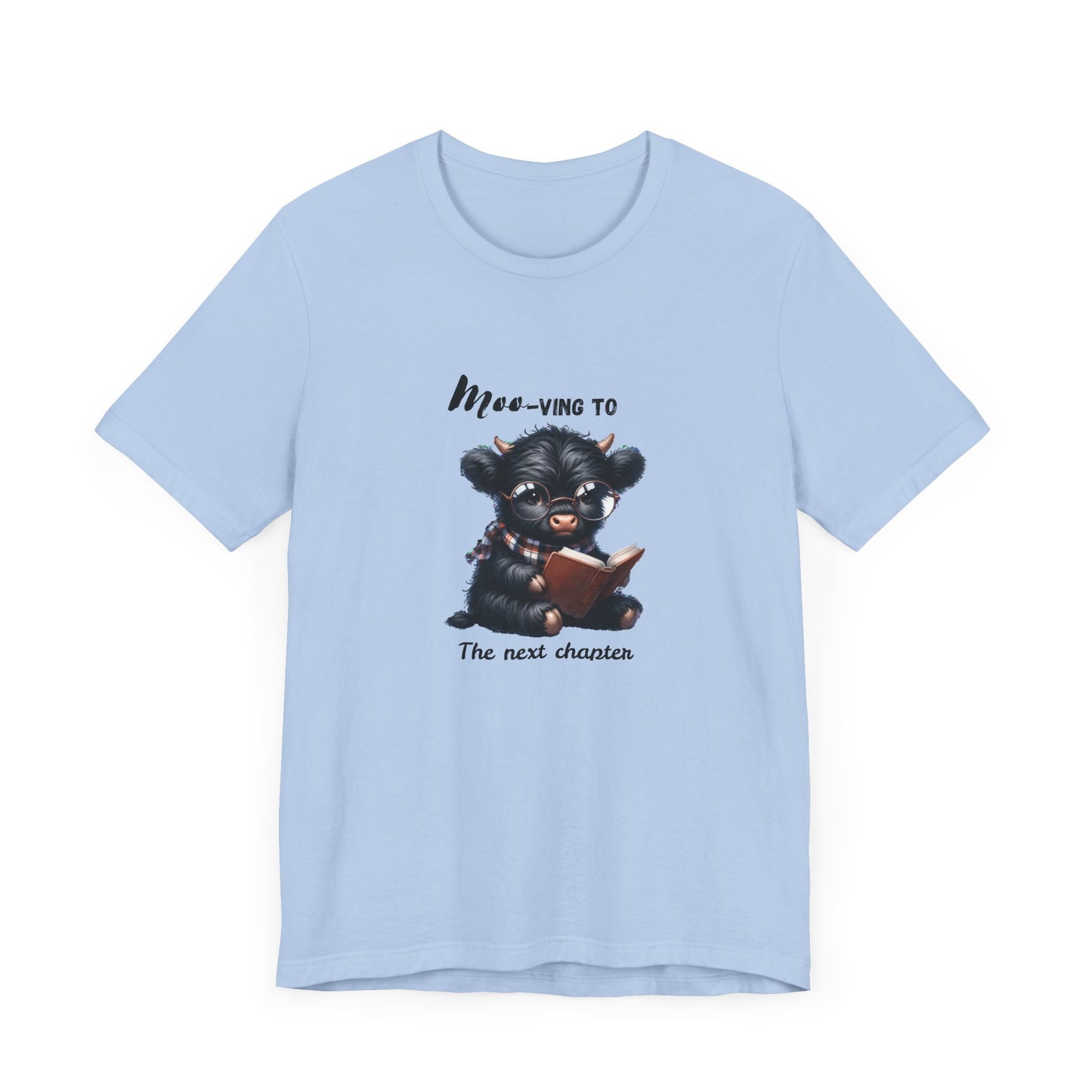 Moo-ving One chapter at a time, Reading Highland Cow Classic Fit Tee