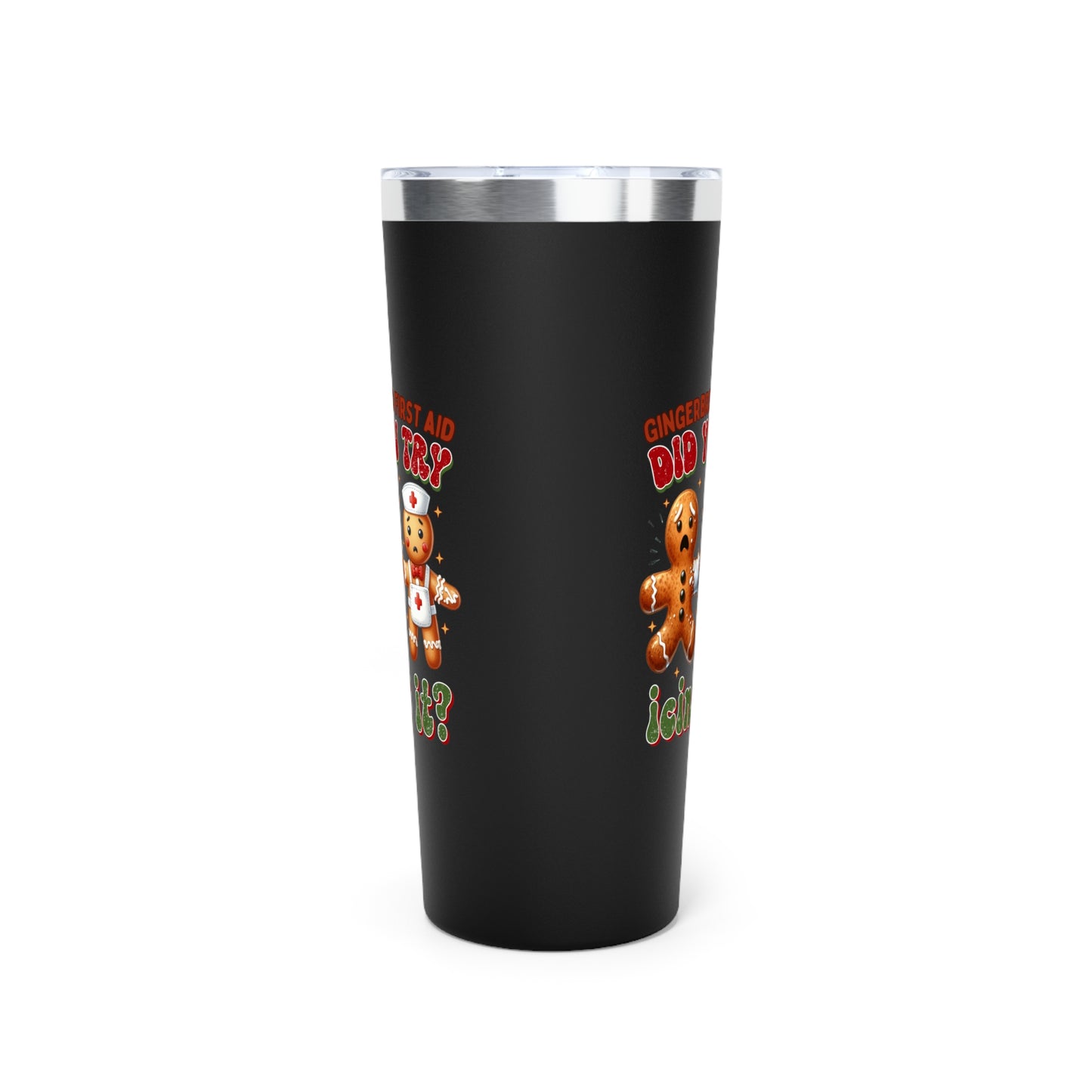 Gingerbread First Aid Funny Christmas 22oz Tumbler