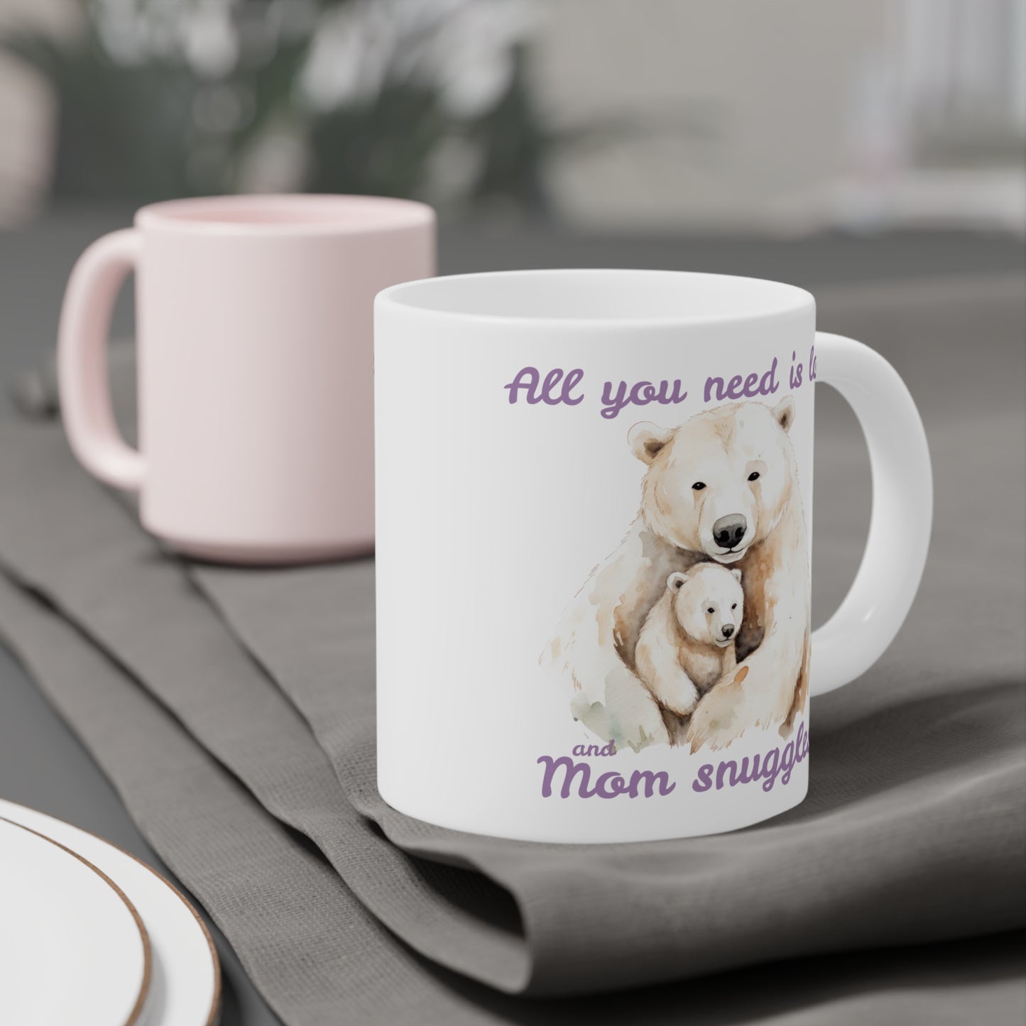 Polar Bear Mommy & Me snuggles Mug
