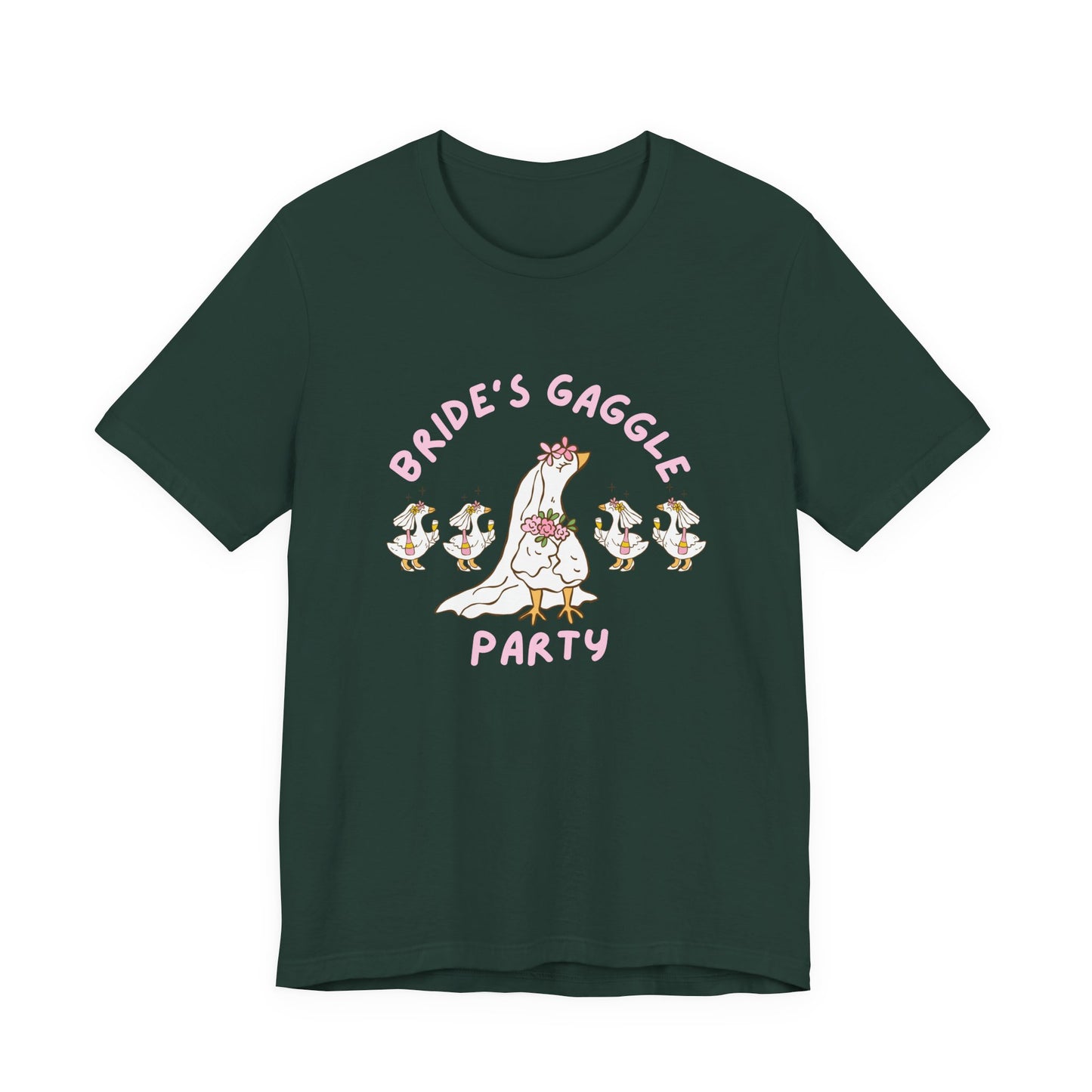 Bride's Gaggle Party Tee, Silly Goose Bachelorette Shirt