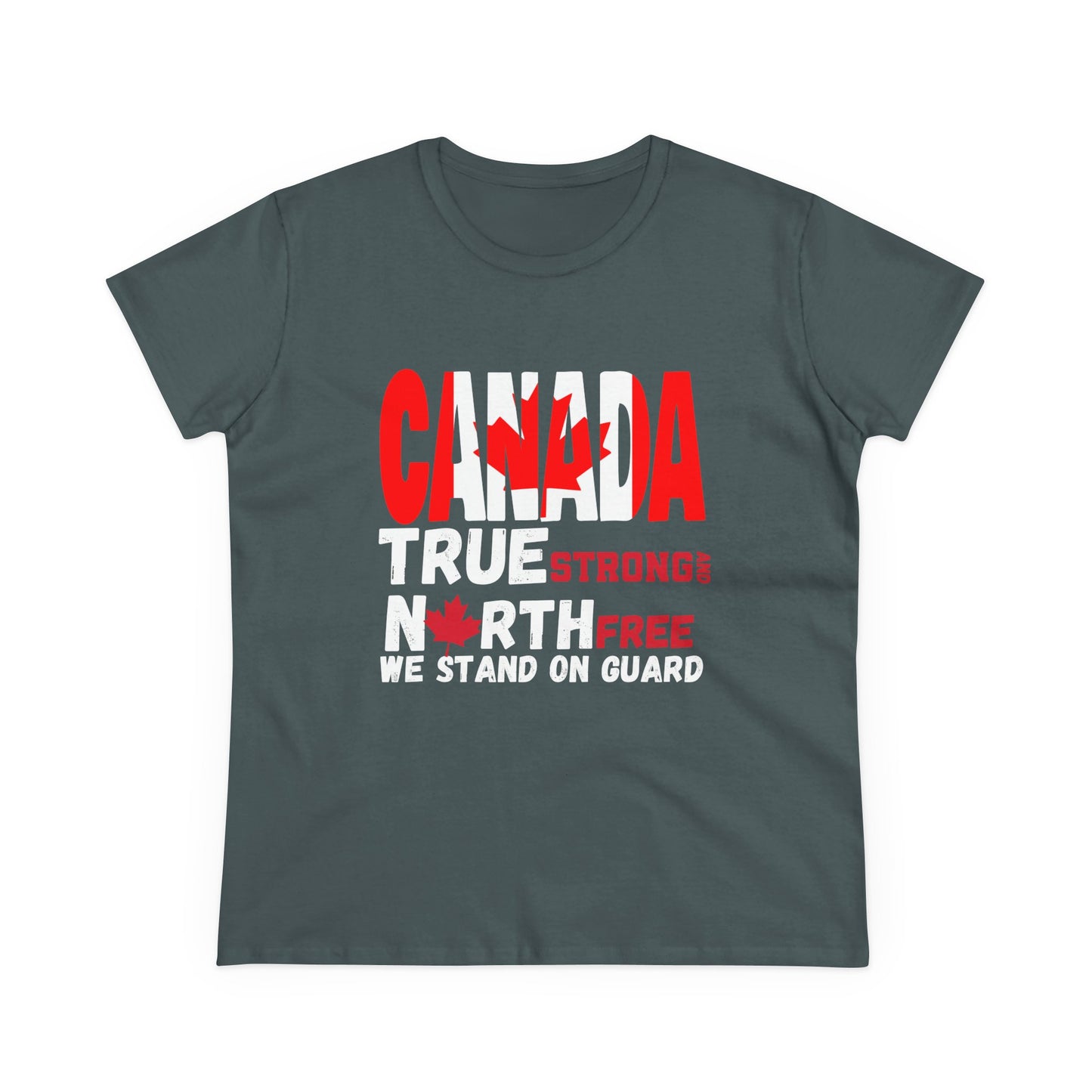 Canada Strong Womens semi fitted Cotton Tee