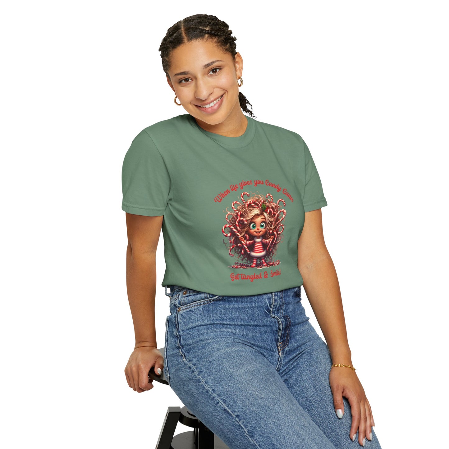 Candy Cane Chaos Tee – Get Tangled & Keep Smiling