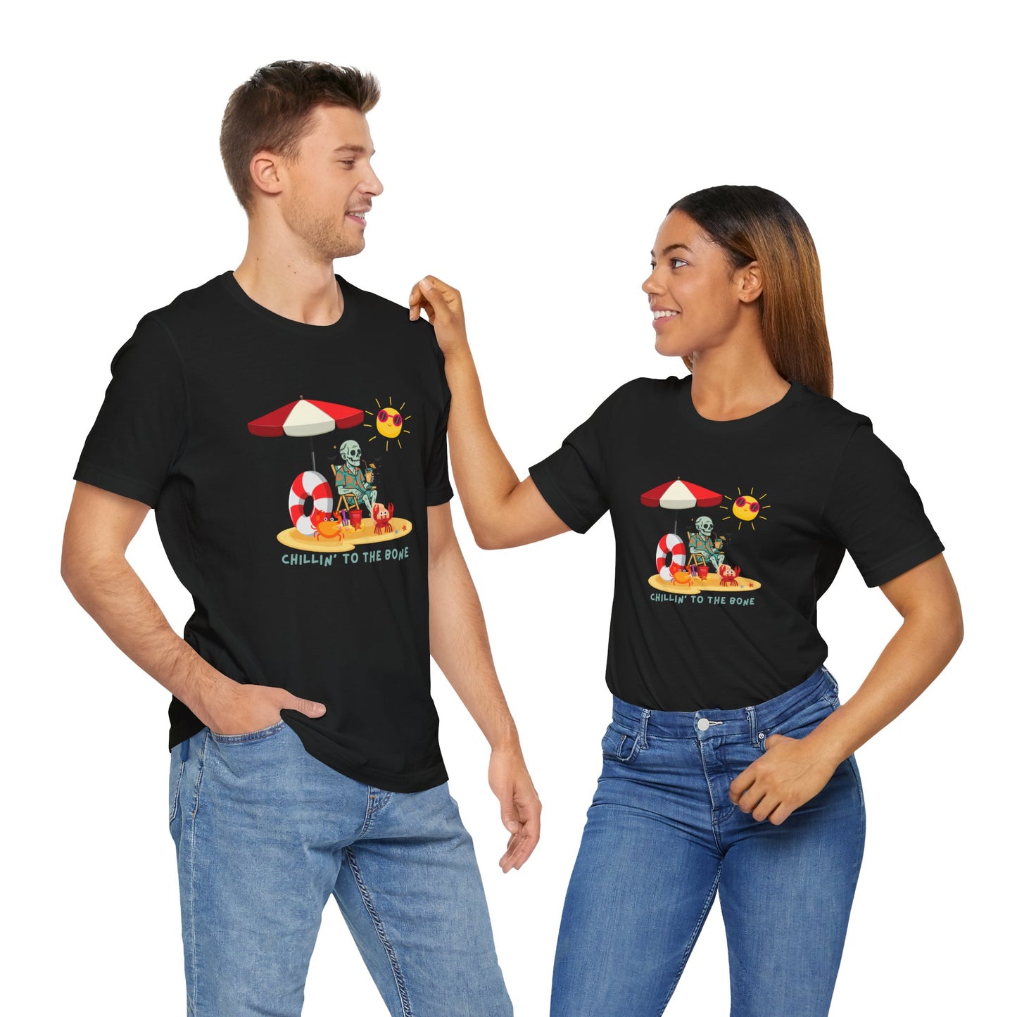 Chillin' to the Bone Tee, Fun Summer T-Shirt