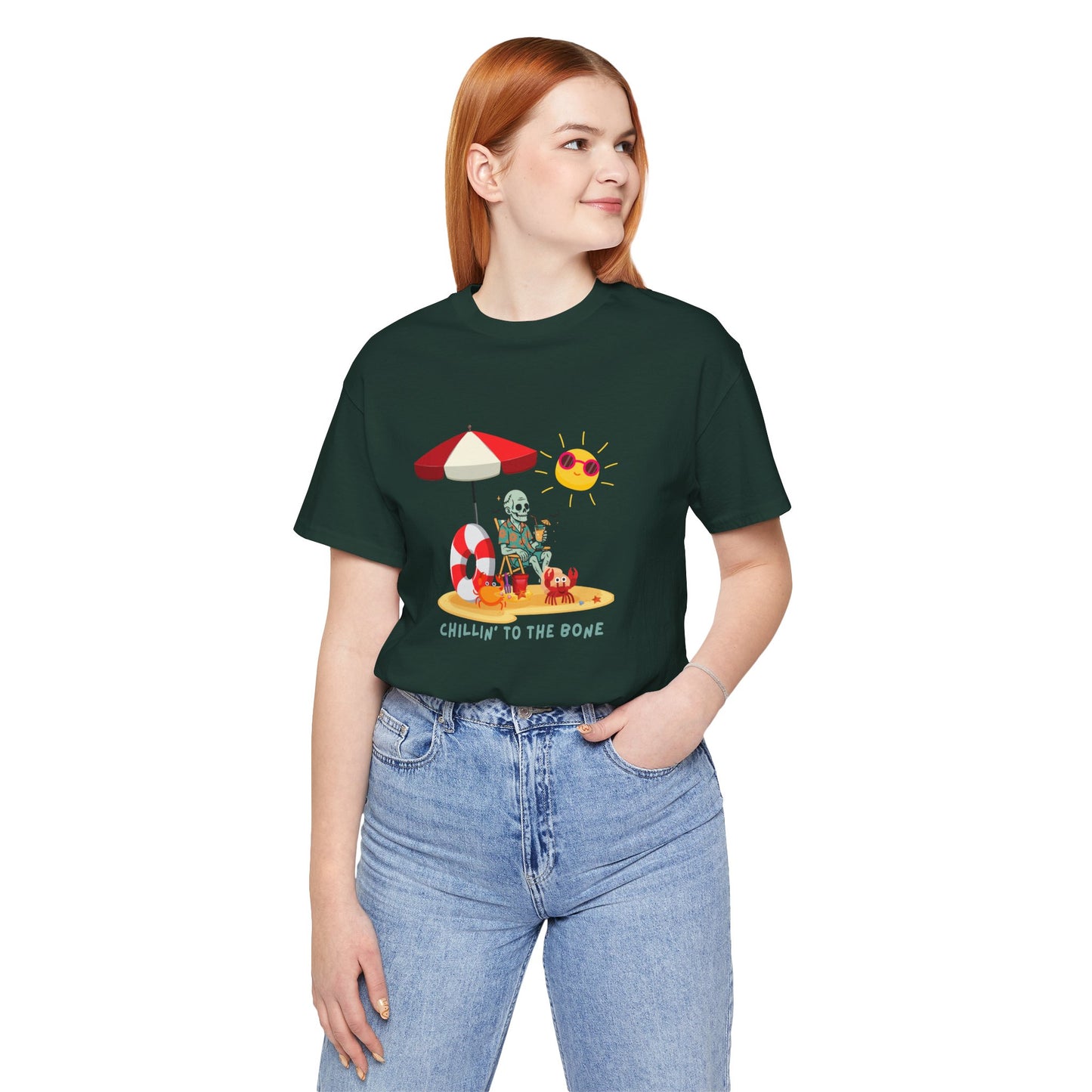 Chillin' to the Bone Tee, Fun Summer T-Shirt