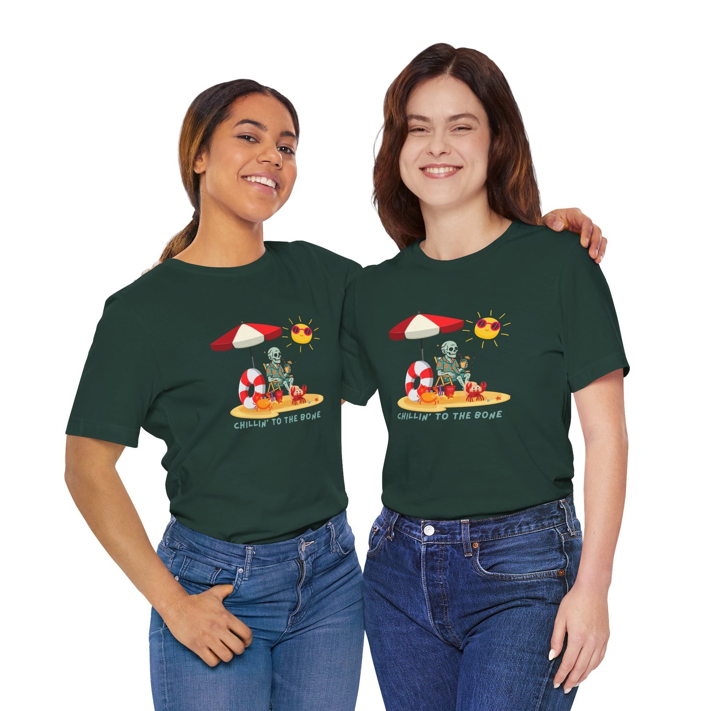 Chillin' to the Bone Tee, Fun Summer T-Shirt