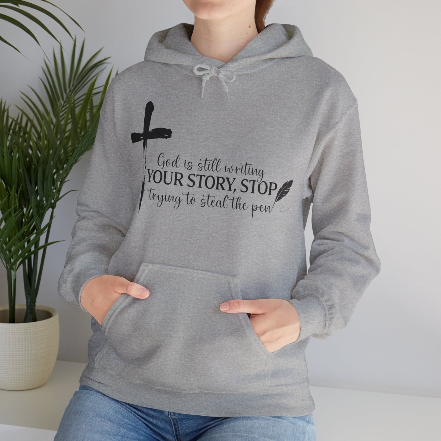 Inspirational God is Still Writing Your Story Hoodie for Creatives, Perfect Gift for Writers, Christian Apparel, Cozy Sweatshirt