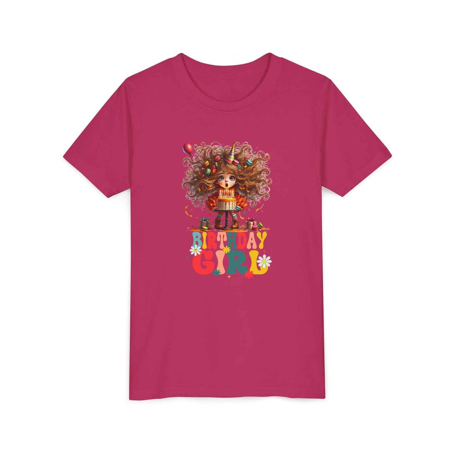 Birthday Girl blow out your candles Youth Tee