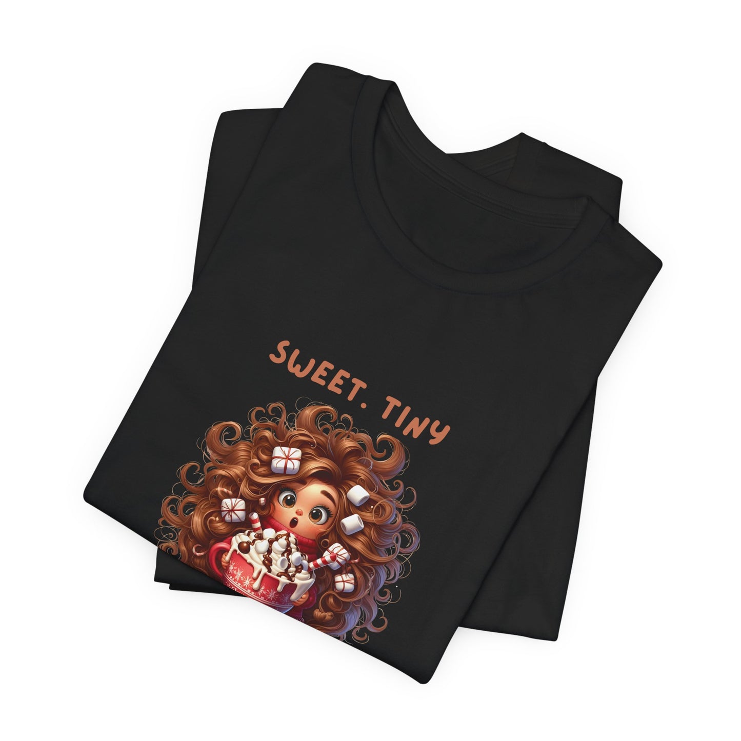 Sweet Tiny Over-Caffeinated Tee, Funny T-Shirt, Gift for Coffee Lovers, Cute Humor Top, Unisex Short Sleeve Shirt