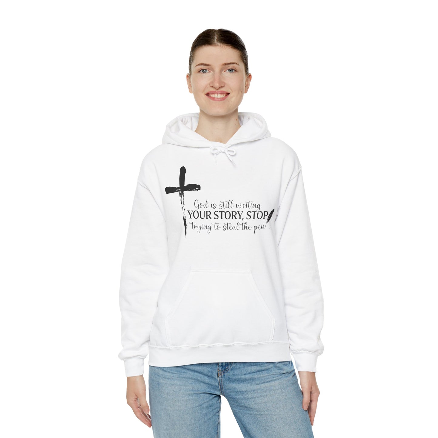Inspirational God is Still Writing Your Story Hoodie for Creatives, Perfect Gift for Writers, Christian Apparel, Cozy Sweatshirt