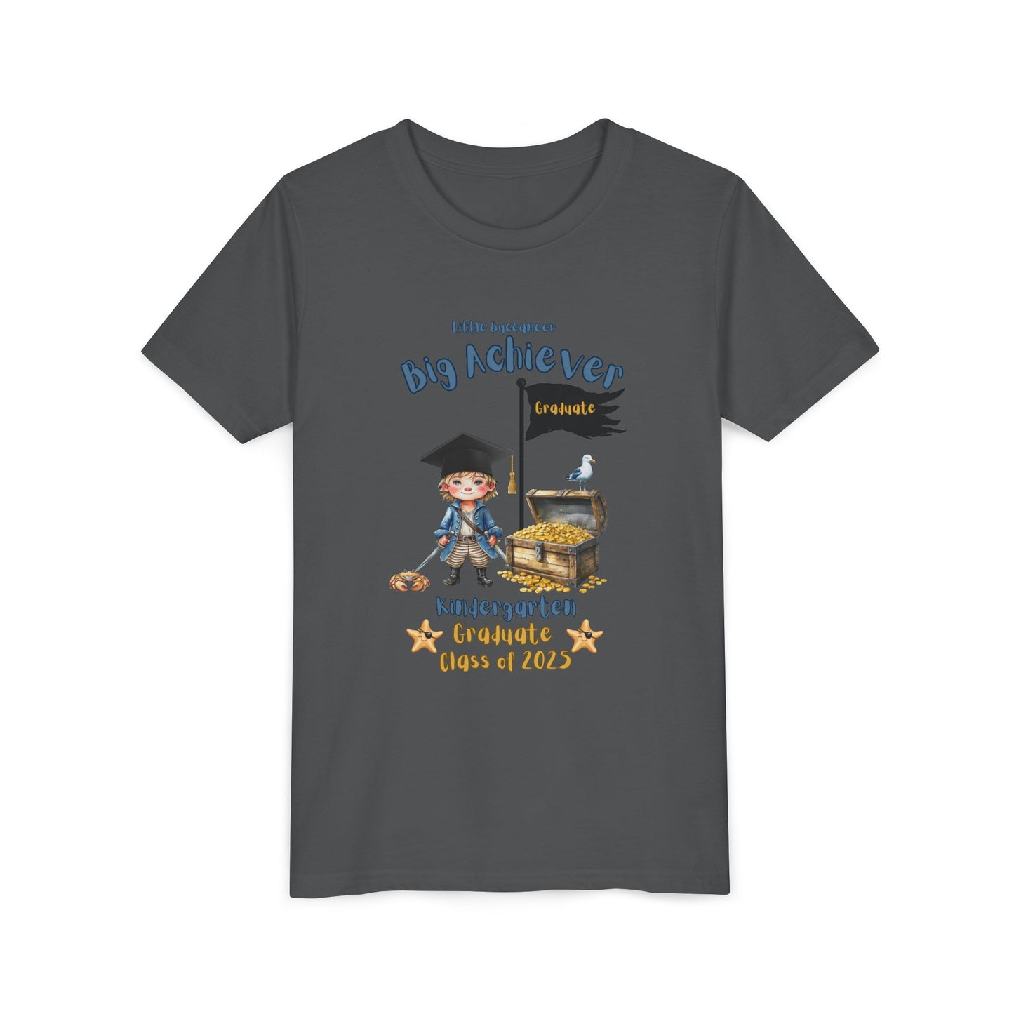 Little Buccaneer, Big Achiever! Kindergarten Graduate Tee – Class of 2025, Kindergarten Graduate Tee, Graduation Shirt, Class of 2023, Back to School, Gift for Kids, Achievement Celebration