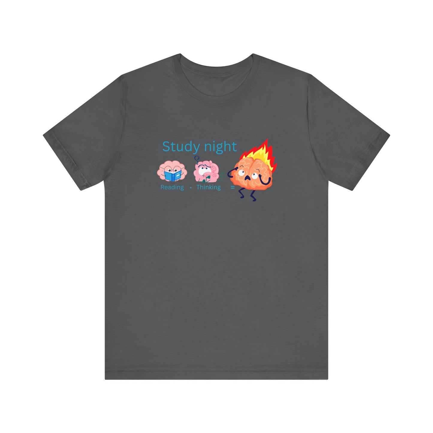 Brain Overload: Study Mode Study Night Unisex Jersey Tee