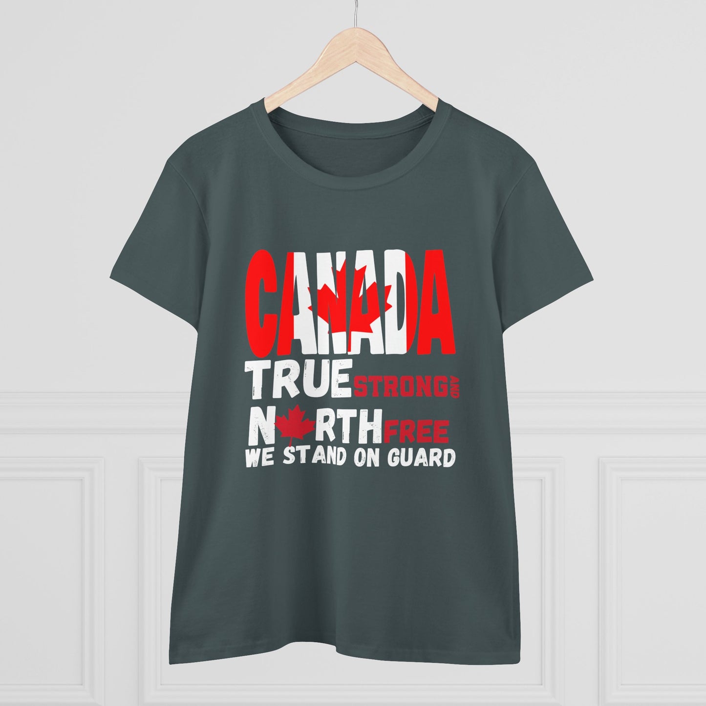 Canada Strong Womens semi fitted Cotton Tee
