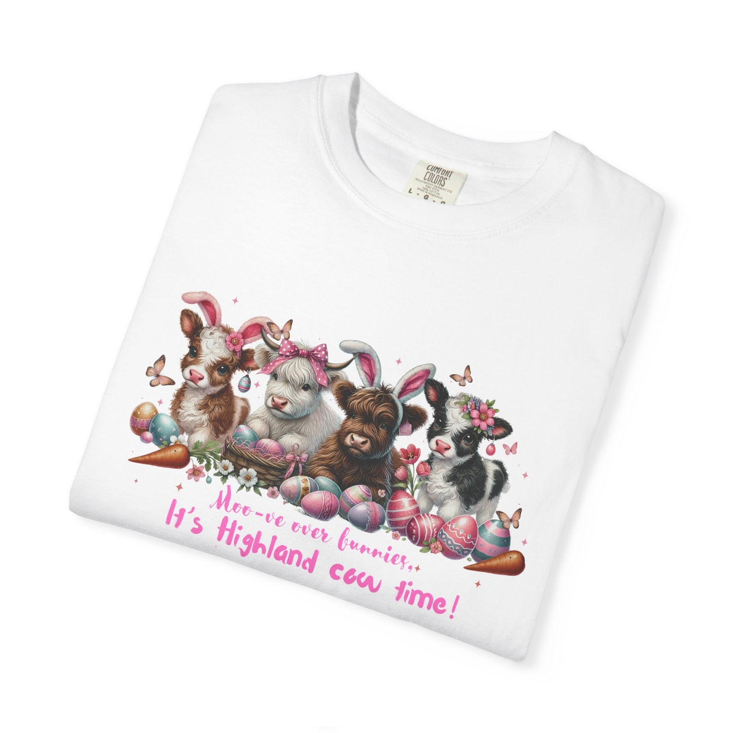 Moo-ve over Bunnies "It's Highland Cow Time!" | Unisex Tee