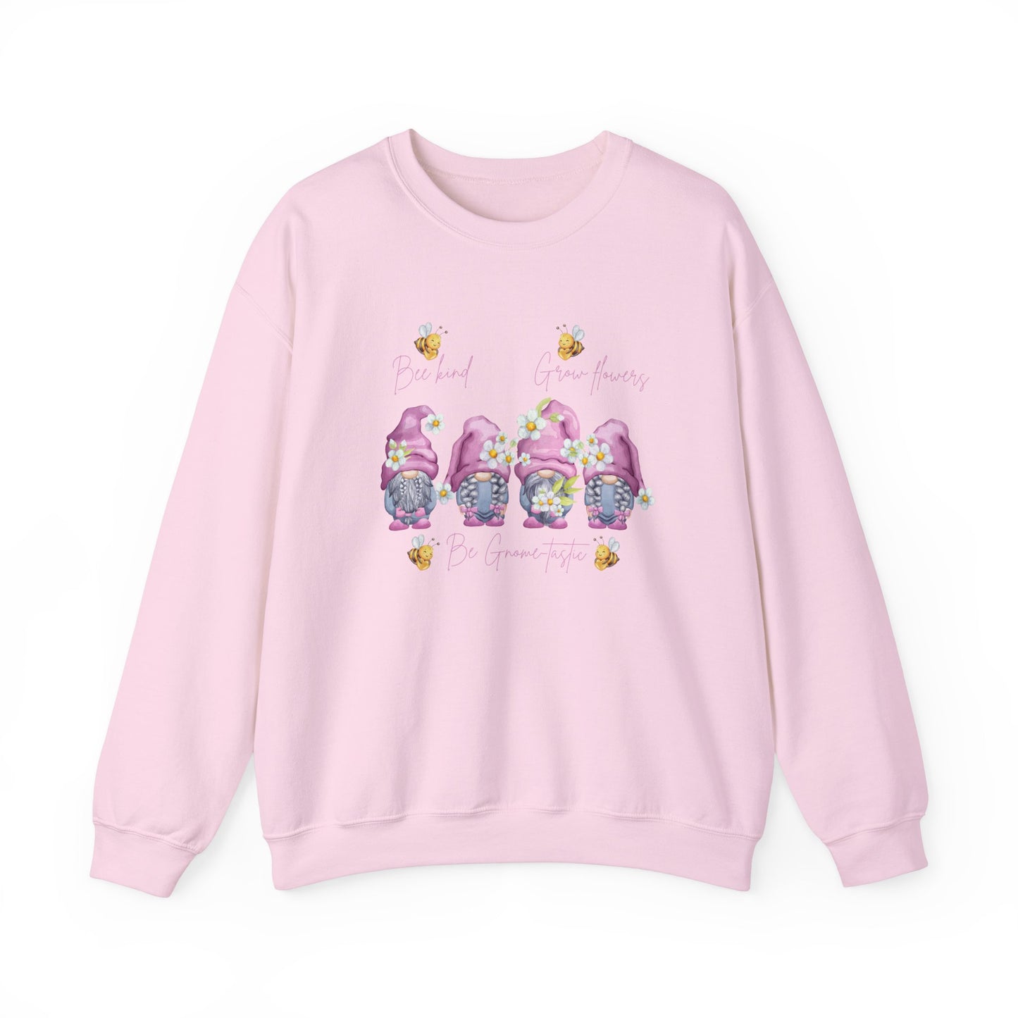 "Bee Kind, Grow Flowers, Be Gnome-tastic" Cute Garden Gnomes Sweater