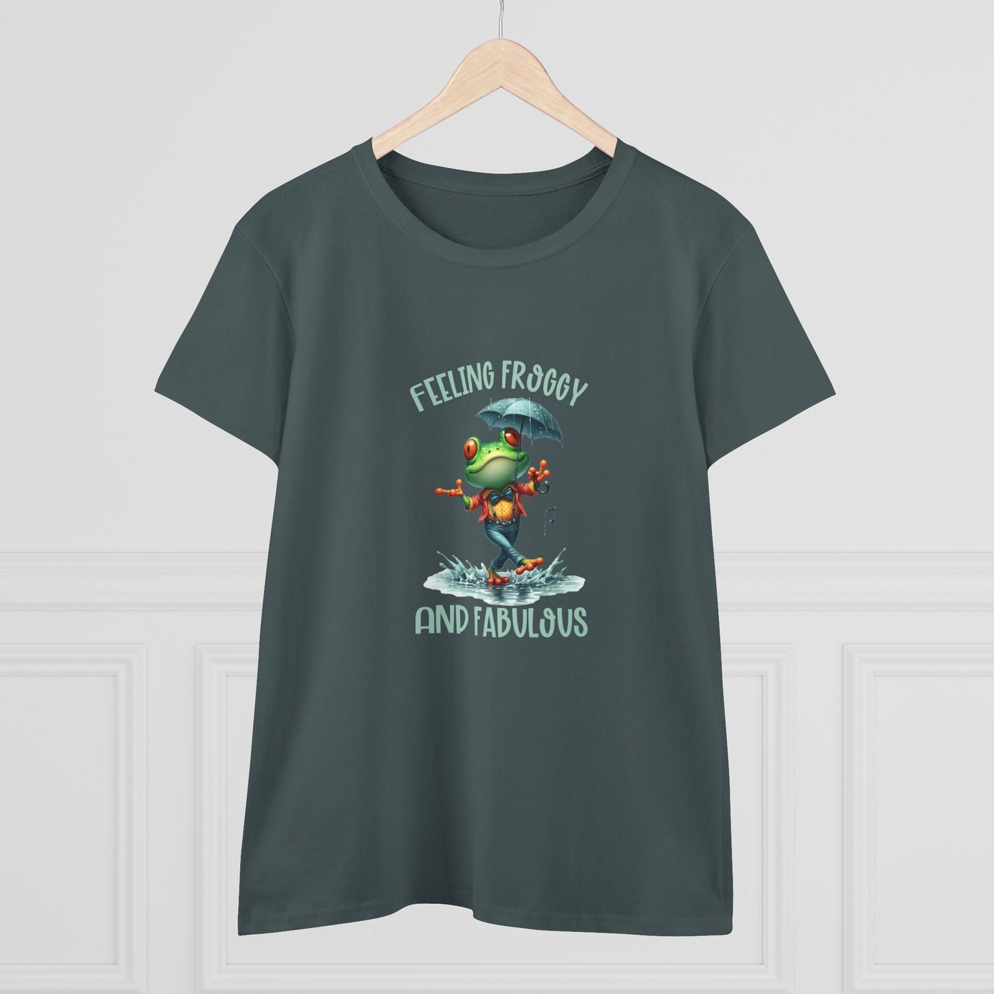 Feeling Froggy and Fabulous Tee, Women's semi fit Cotton Tee